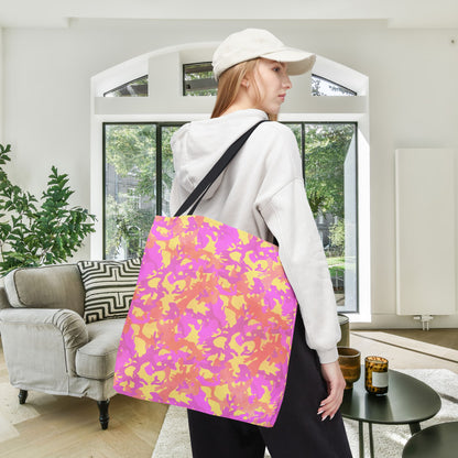 Sunset Sorbet Camo Canvas Tote Bag