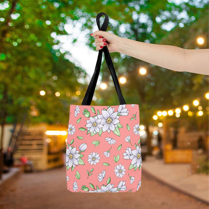 Jasmine Blush Garden Canvas Tote Bag