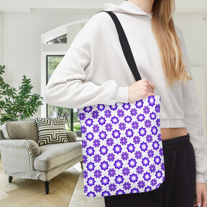 Purple Prism Garden Canvas Tote Bag