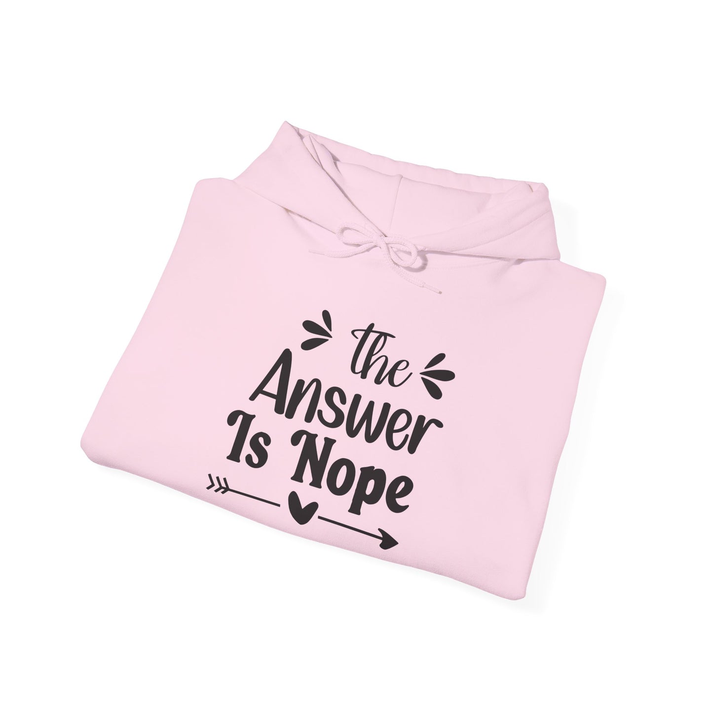 The Answer is Nope Heavy Blend™ Hooded Sweatshirt