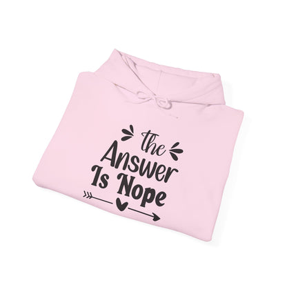 The Answer is Nope Heavy Blend™ Hooded Sweatshirt