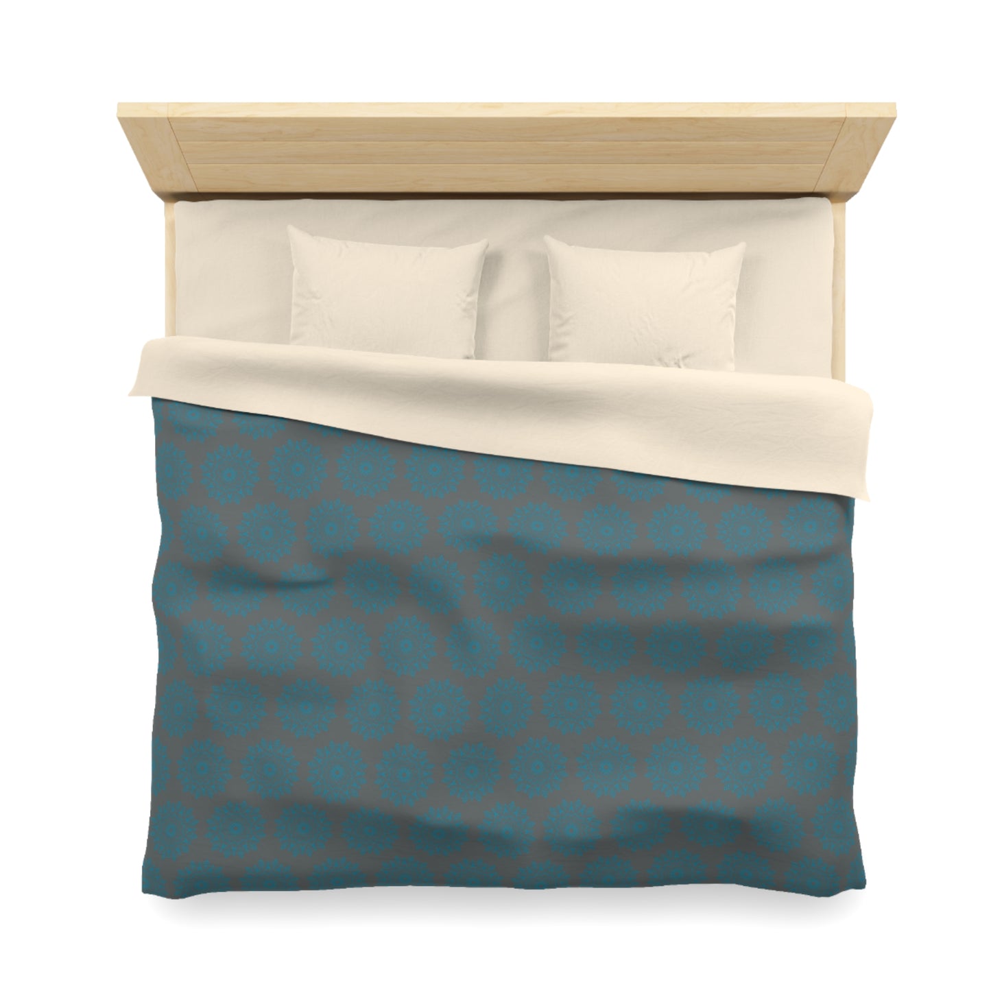 Teal Tranquility Microfiber Duvet Cover