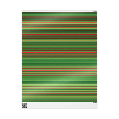 Christmas Cheer Stripes Wrapping Paper
