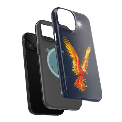 Phoenix Over Nebula MagSafe® Compatible Tough Case for iPhone