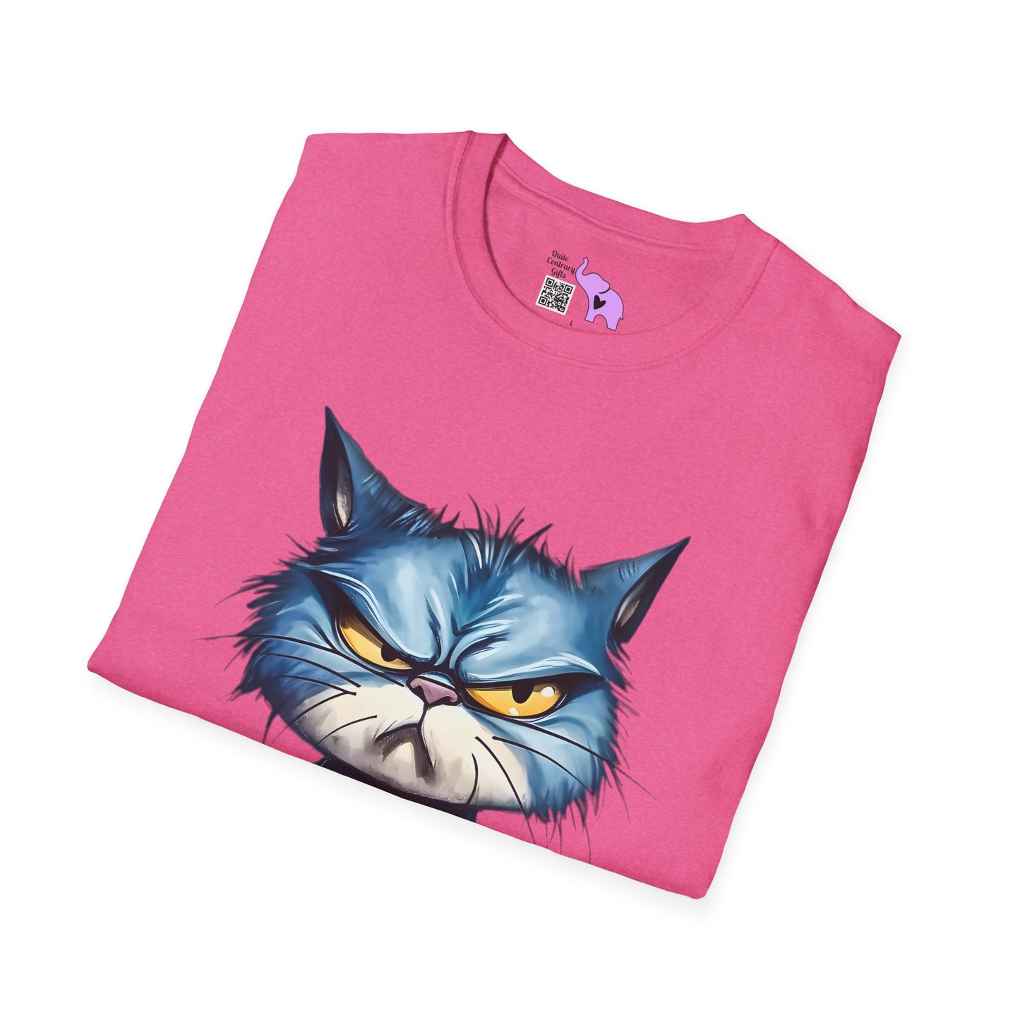 Not Today (Angry Cat) Adult T-shirt