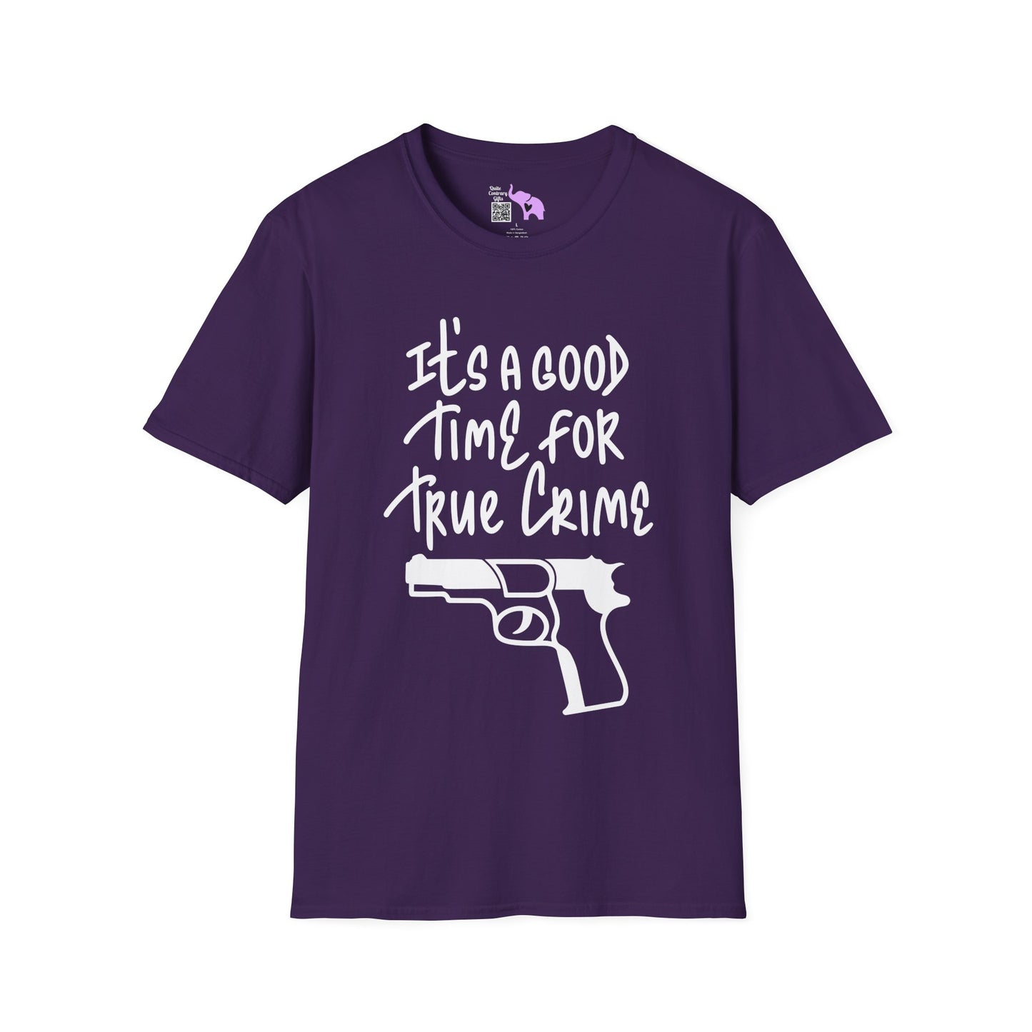 It's A Good Time For True Crime (Gun) Adult T-shirt