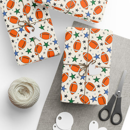 Touchdown Stars Wrapping Paper