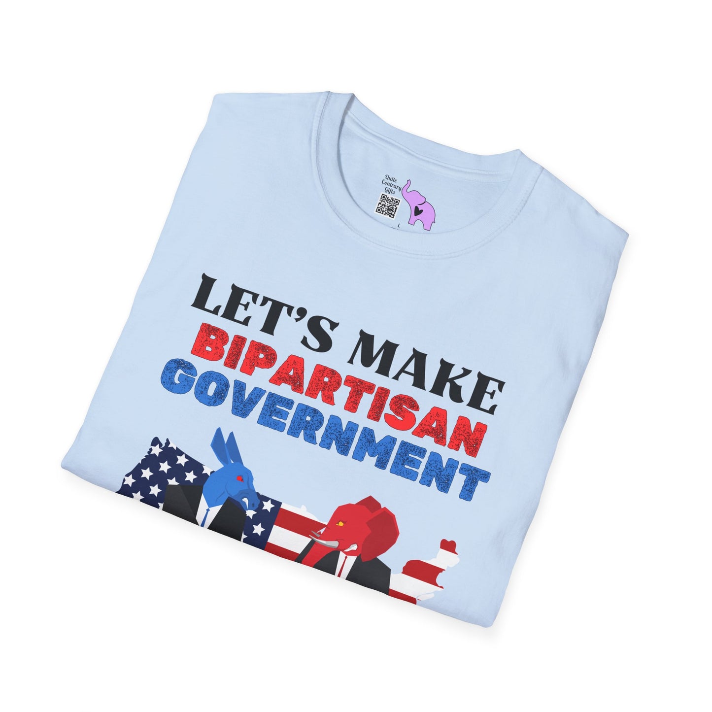 Let's Make Bipartisan Government Cool Again Again Adult T-shirt