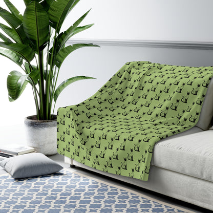 Siamese Charm – Sage Garden Fleece Blanket