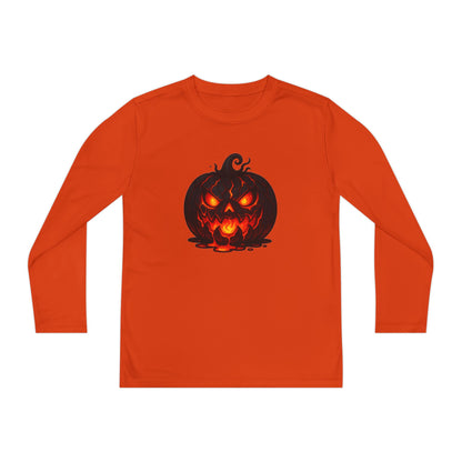 ""Inferno Jack-O’-Lantern Youth Long Sleeve Tee