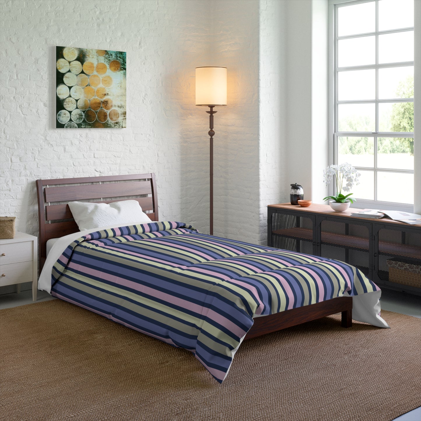 Earthy Stripes Basic Bedding Set