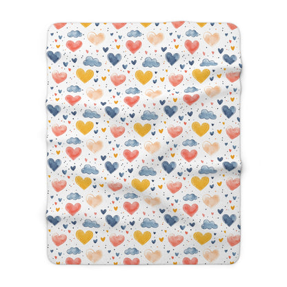 Love in the Air Sherpa Fleece Blanket