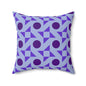 Violet Pinwheels Throw Pillow