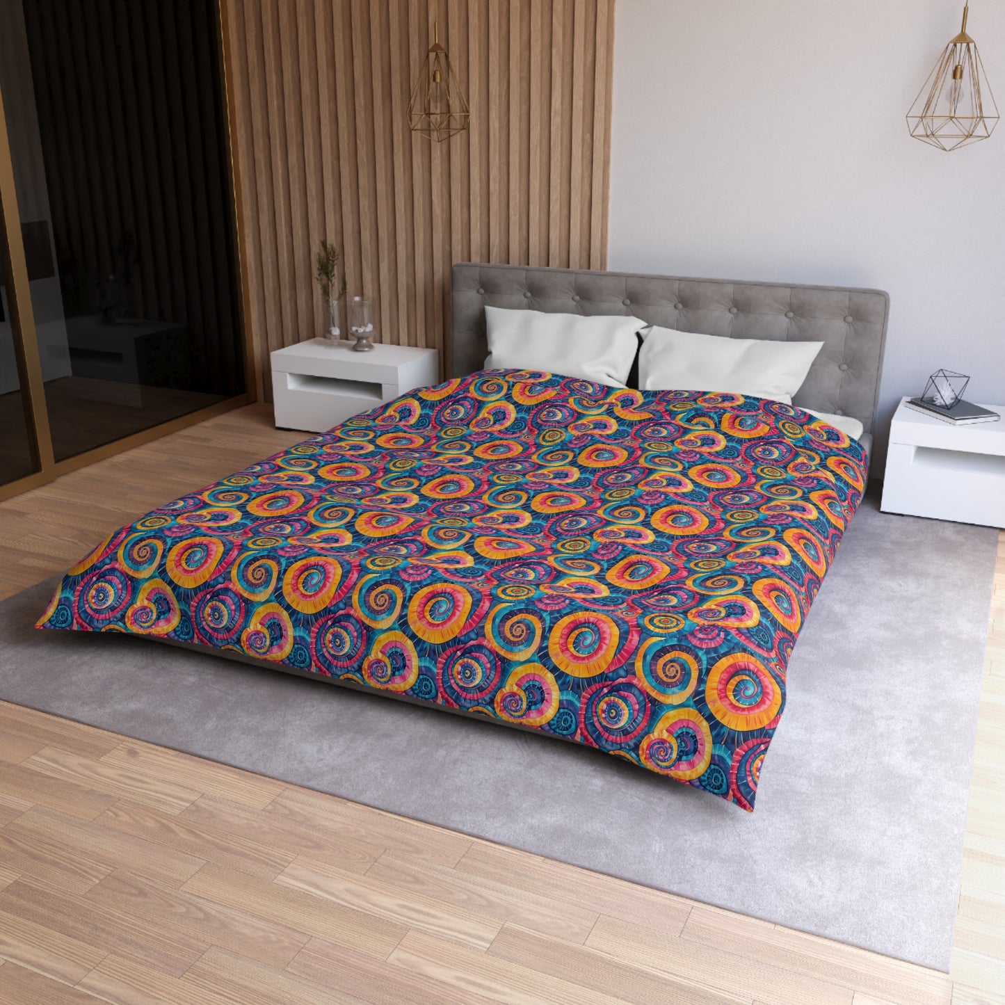 Rainbow Revolt Microfiber Duvet Cover