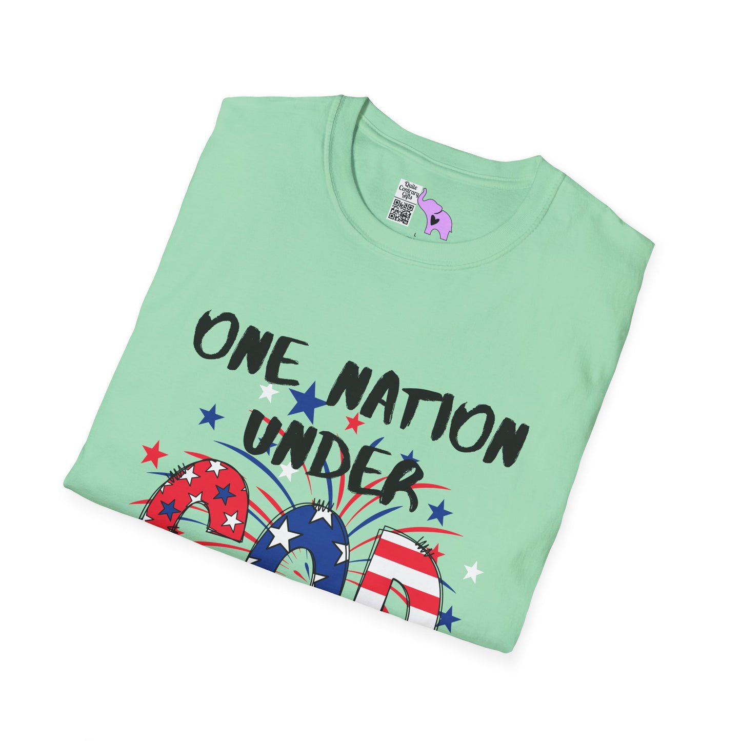 One Nation Under God Adult T-shirt