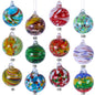 Hand-blown Colorful Transparent Glass Christmas Ornaments