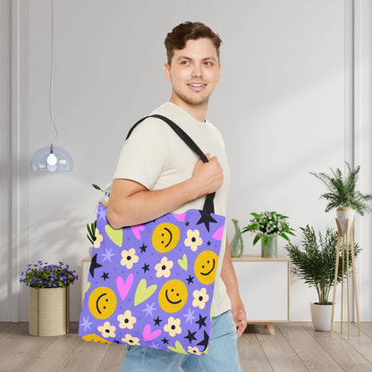 Happy Little Things Canvas Tote Bag