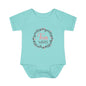 Pink Milestone Wreath Onesie-Four Weeks