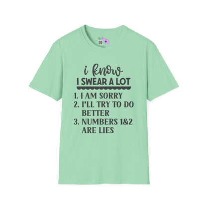 I Know I Swear Alot... Adult T-shirt