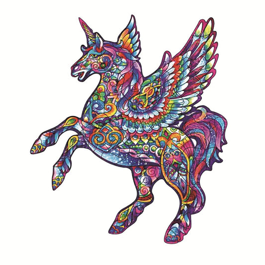Enchanted Winged Unicorn Wooden Puzzle