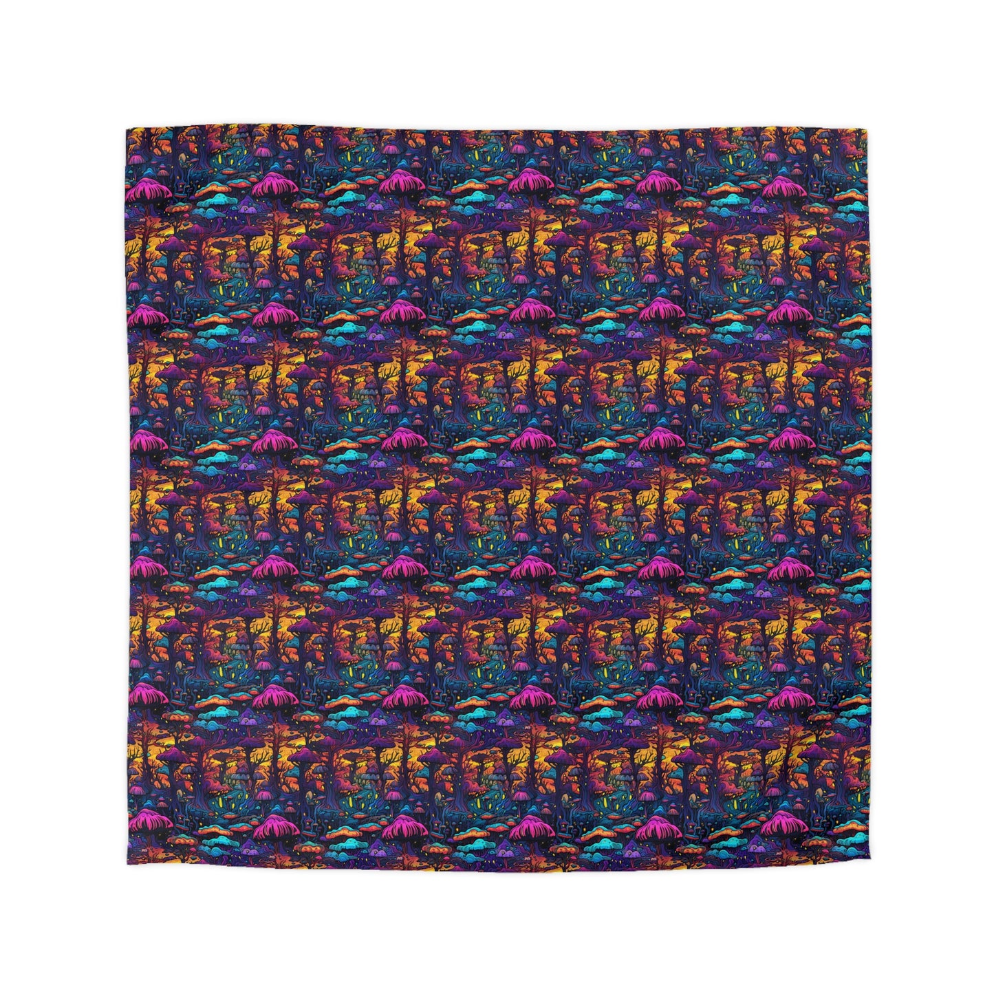 Psychedelic Spore Forest Microfiber Duvet Cover