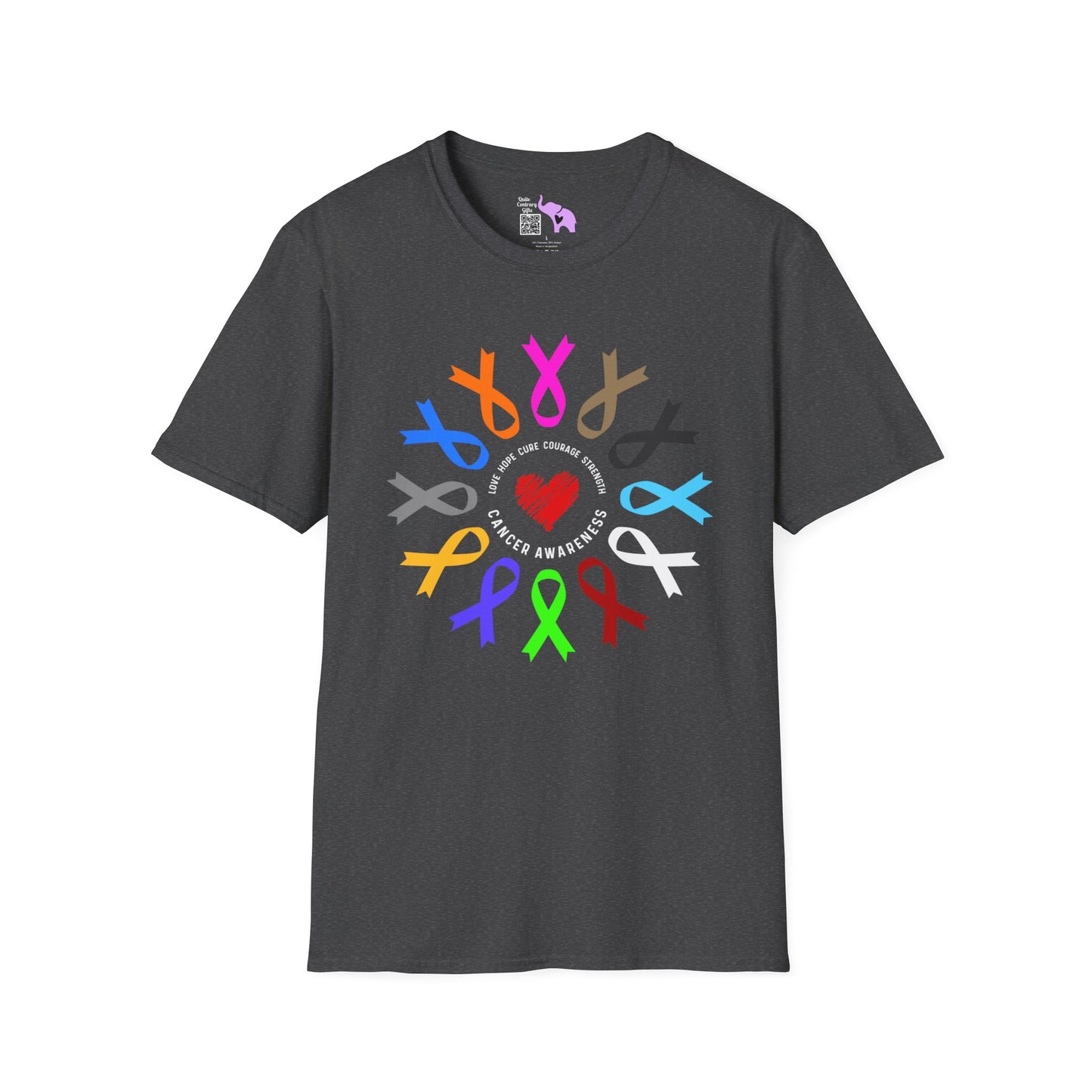 Fight Cancer in All Colors 23 Adult T-shirt