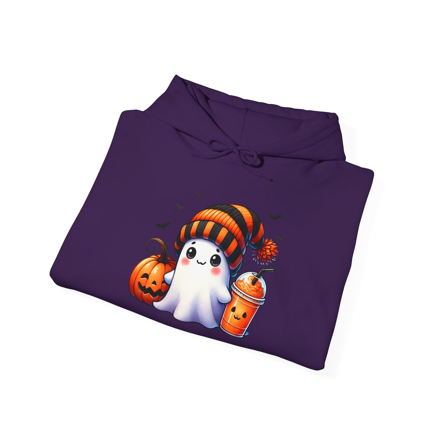 Cute Ghost and Pumpkins Heavy Blend™ Hooded Sweatshirt