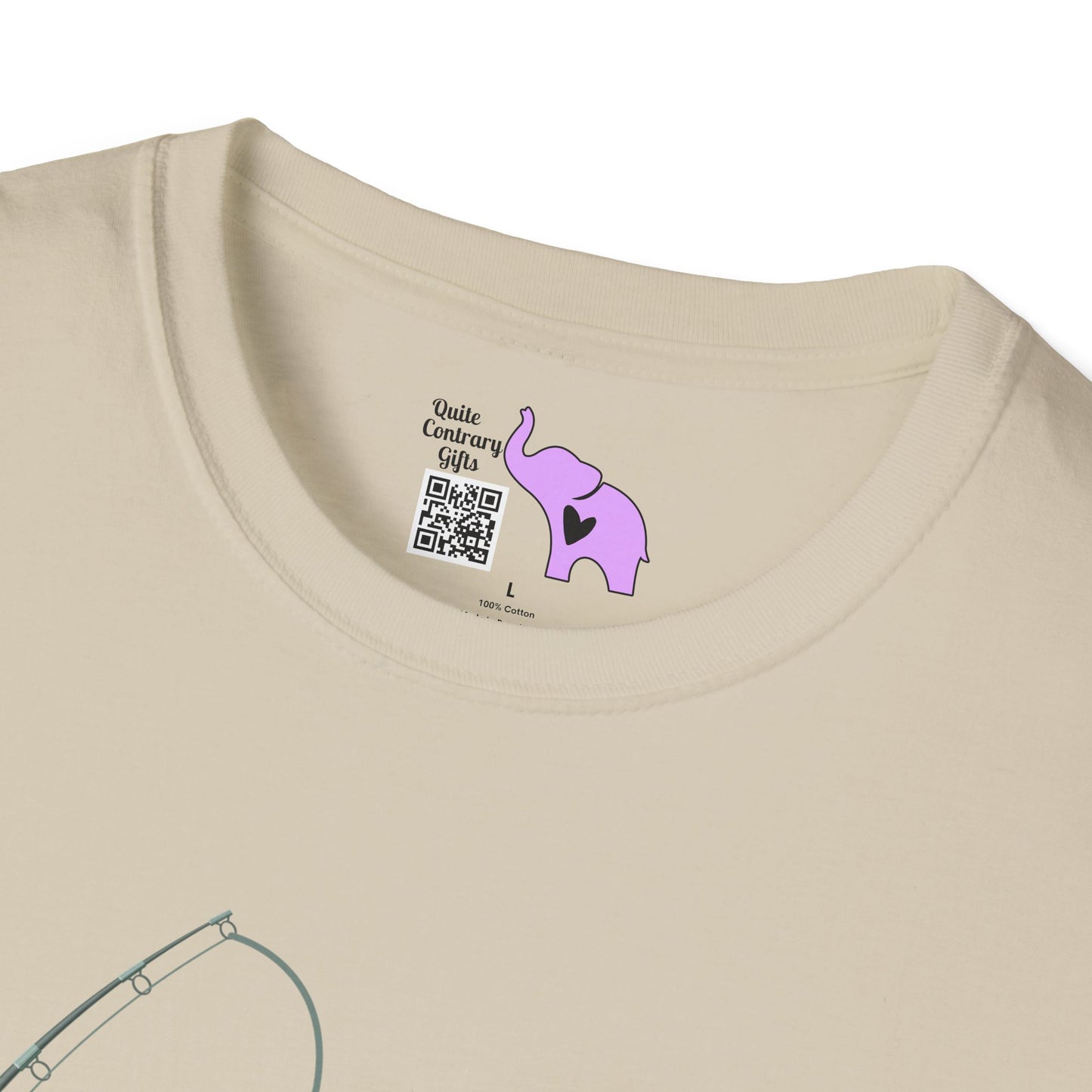 Hooked On Being A Grandpa Adult T-shirt