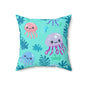 Jellyfish Daydreams Throw Pillow