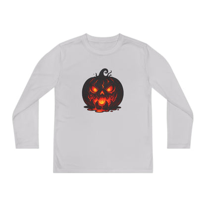 ""Inferno Jack-O’-Lantern Youth Long Sleeve Tee