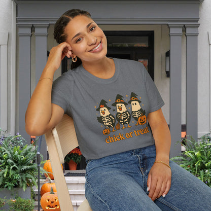 Chick or Treat (Skeleton Chicks) Adult T-shirt