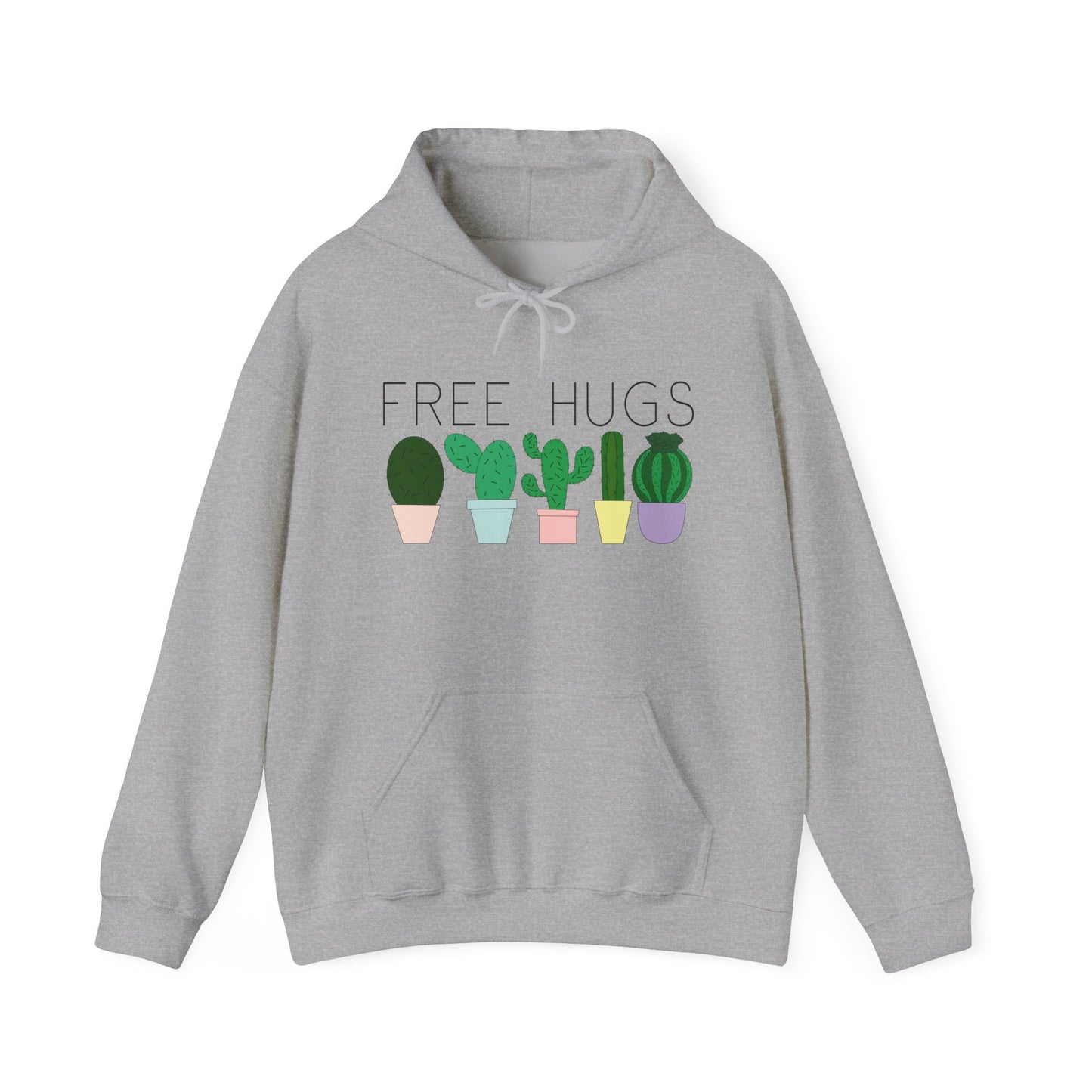 Free Hugs (Cactus) Heavy Blend™ Hooded Sweatshirt