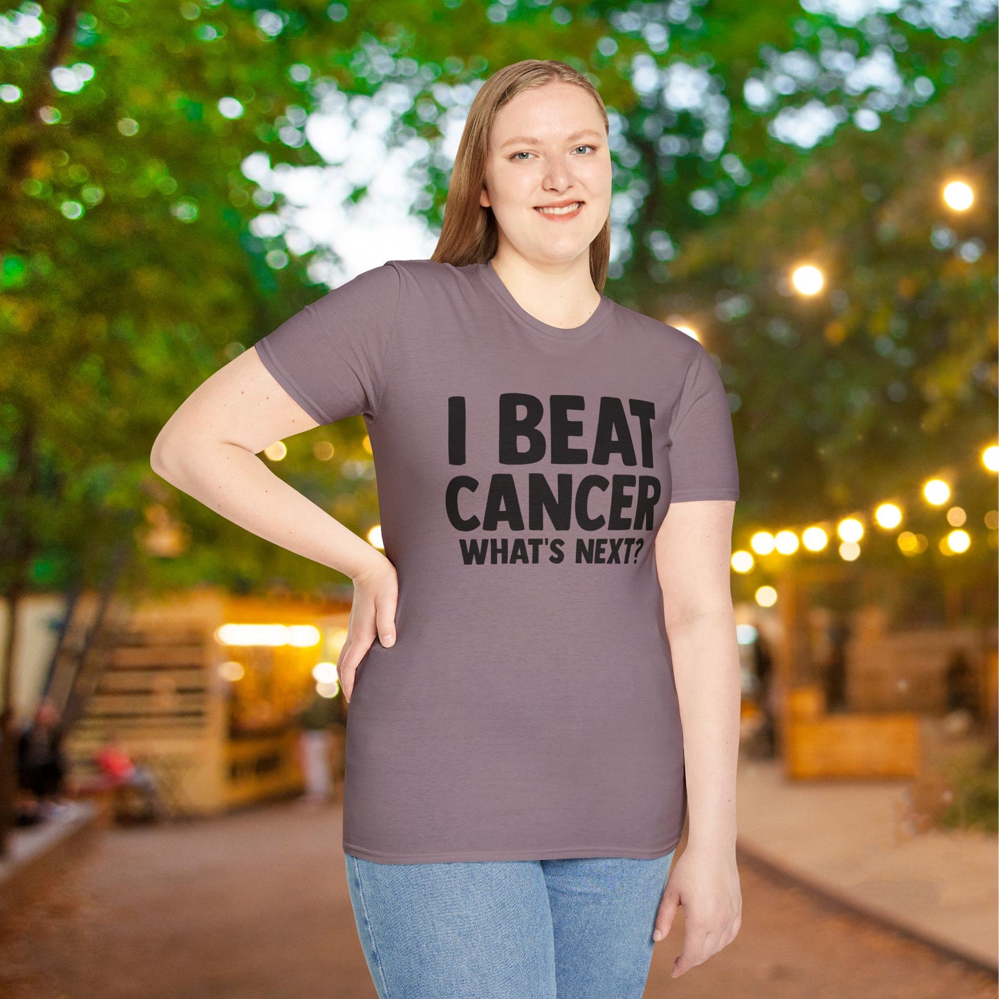 I Beat Cancer What's Next? Adult T-shirt