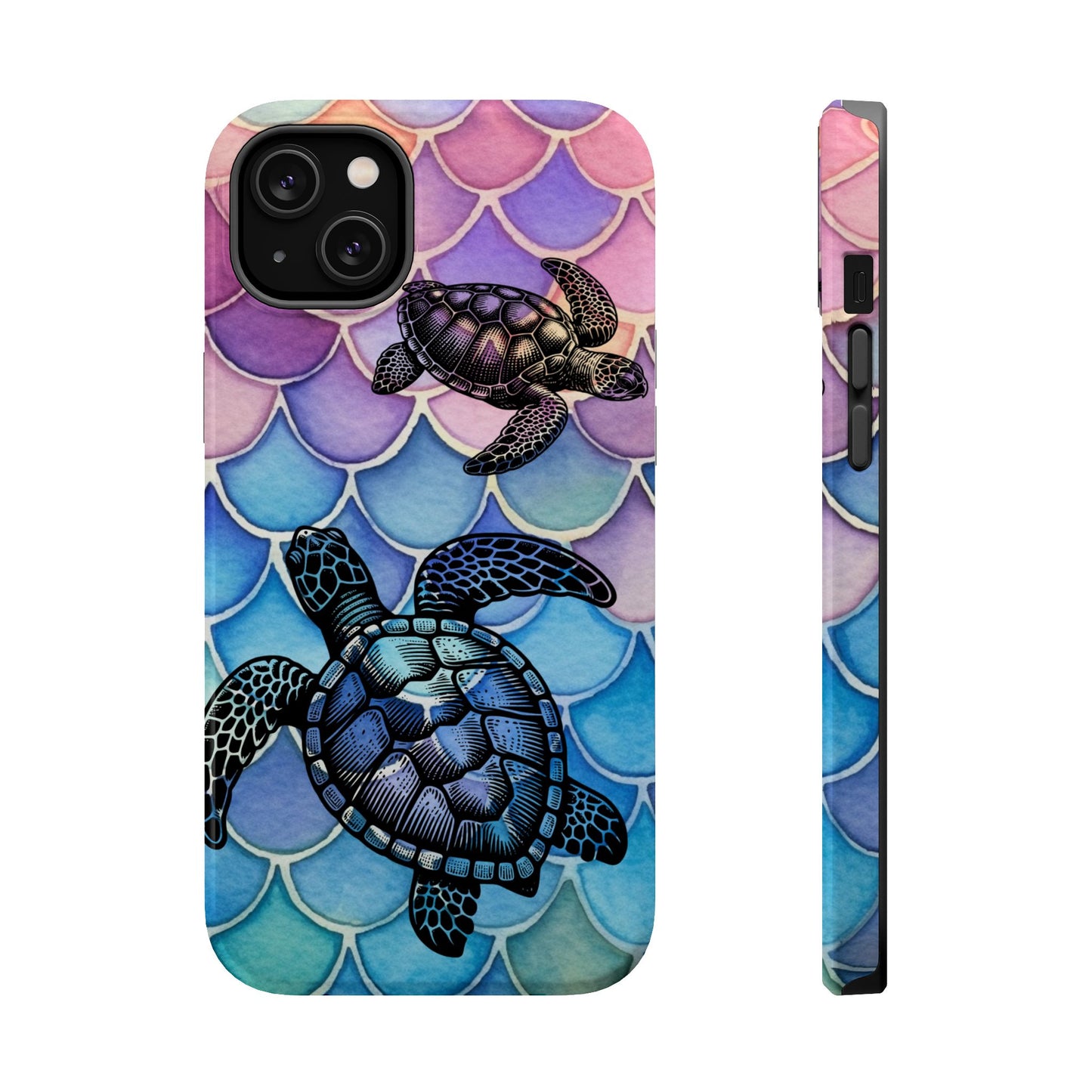 Sea Turtle Silhouette MagSafe® Compatible Tough Case for iPhone