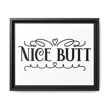 Nice Butt Framed Canvas Bathroom Art