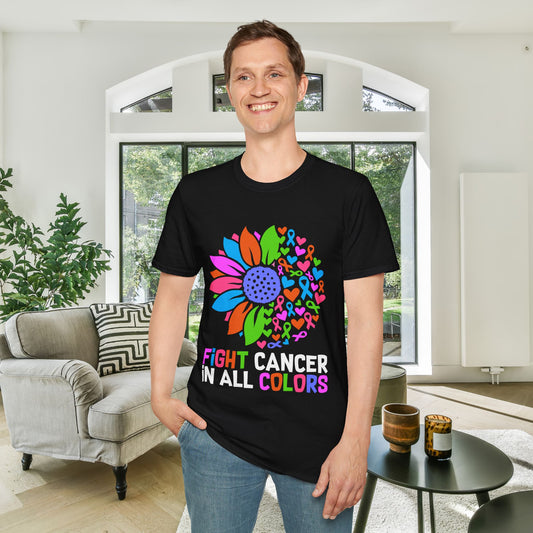 Fight Cancer in All Colors 25 Adult T-shirt