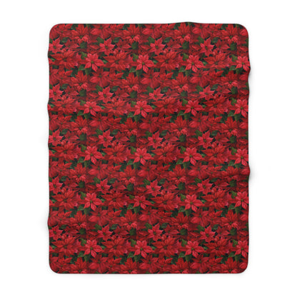 Crimson Noel Fleece Blanket