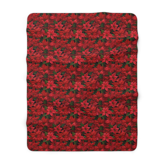 Crimson Noel Fleece Blanket