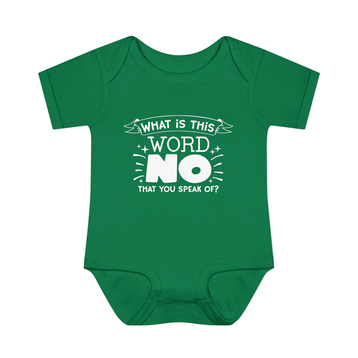 What Is This Word No That You Speak Of? Baby Rib Bodysuit