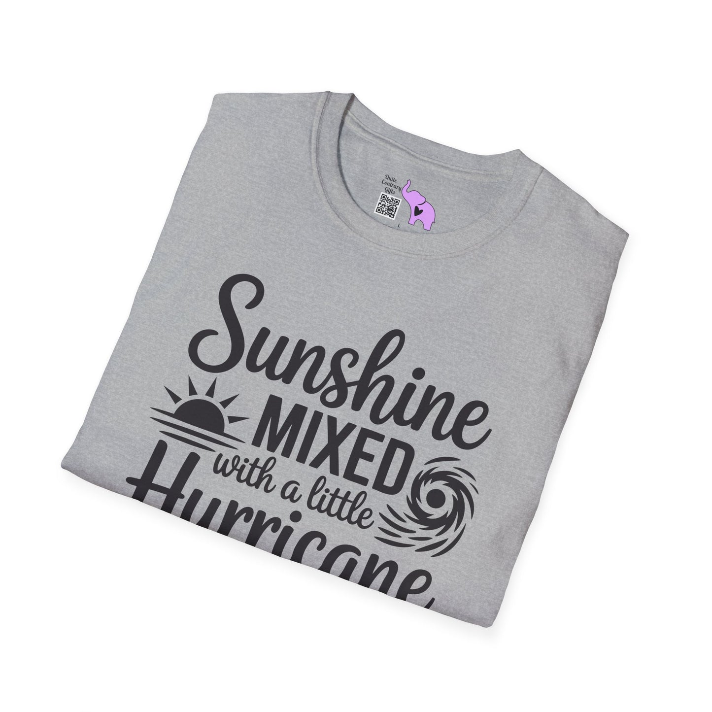 Sunshine Mixed With A Little Hurricane Adult T-shirt