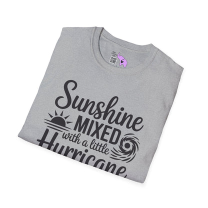Sunshine Mixed With A Little Hurricane Adult T-shirt