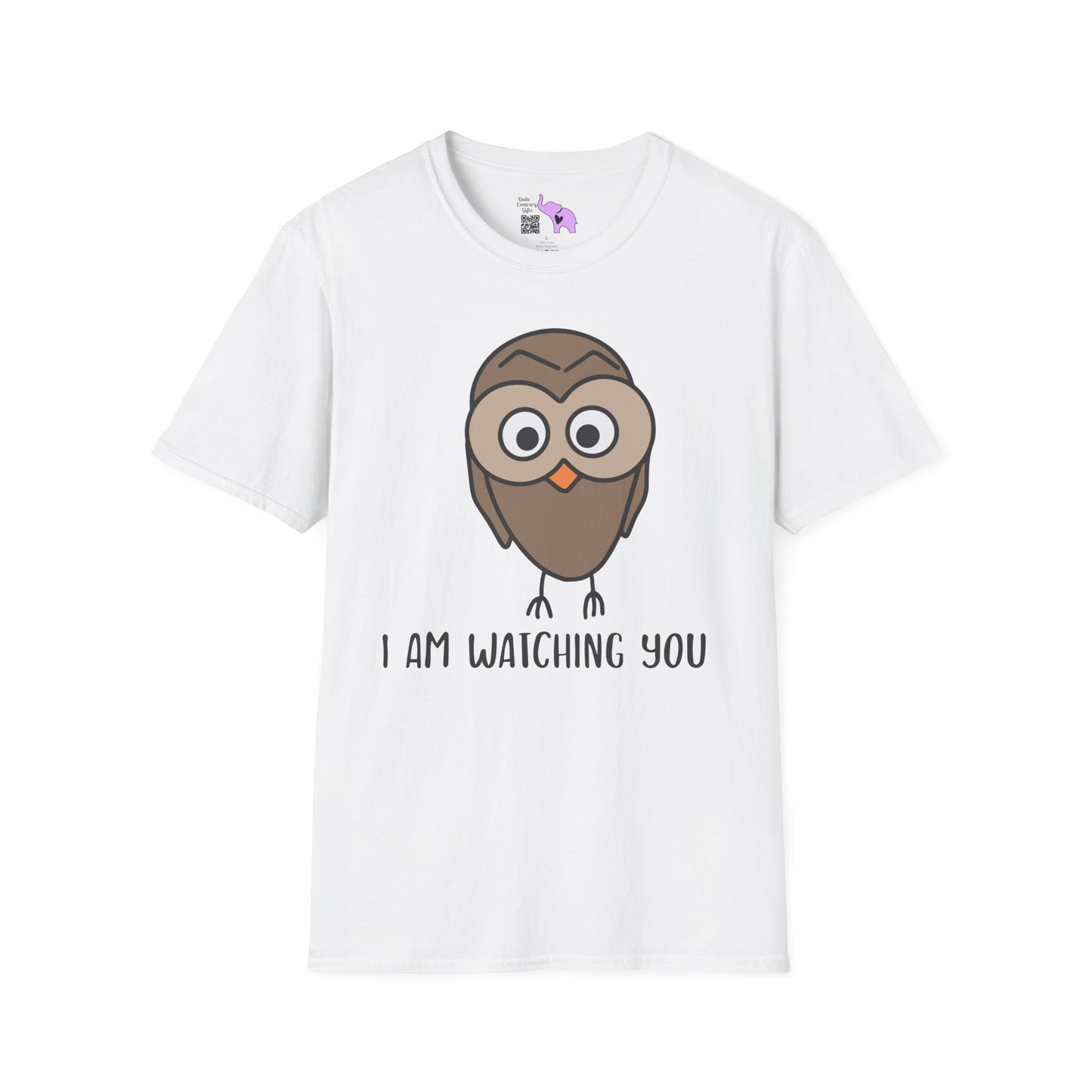 I Am Watching You (Owl) Adult T-shirt