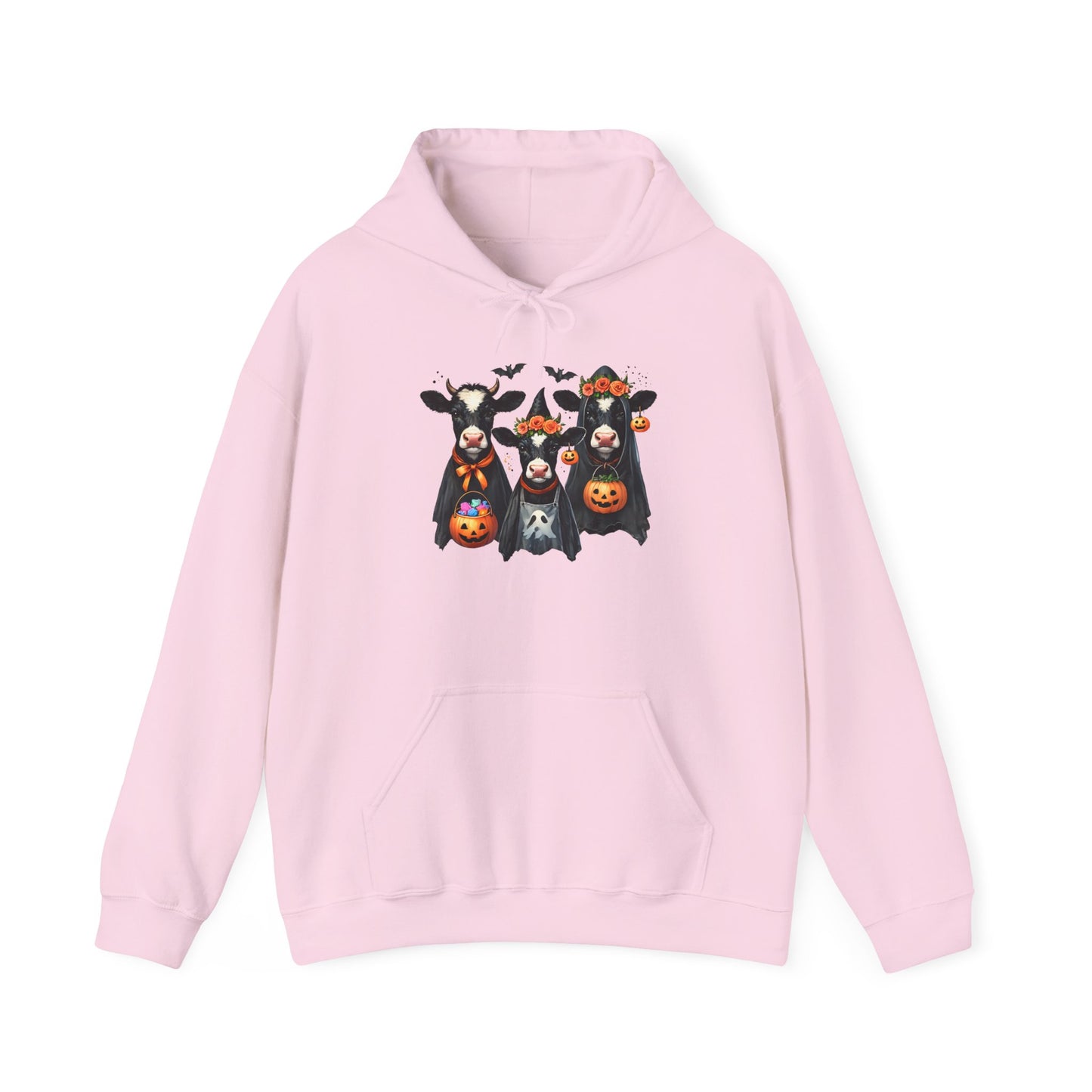 Trick or Treating Cows Heavy Blend™ Hooded Sweatshirt