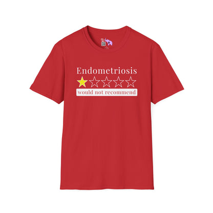 Endometriosis 1 Star Would Not Recommend Adult T-shirt