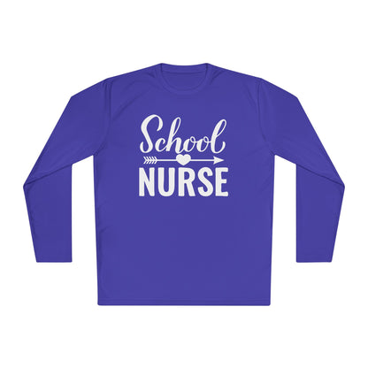 School Nurse Adult Long Sleeve Tee