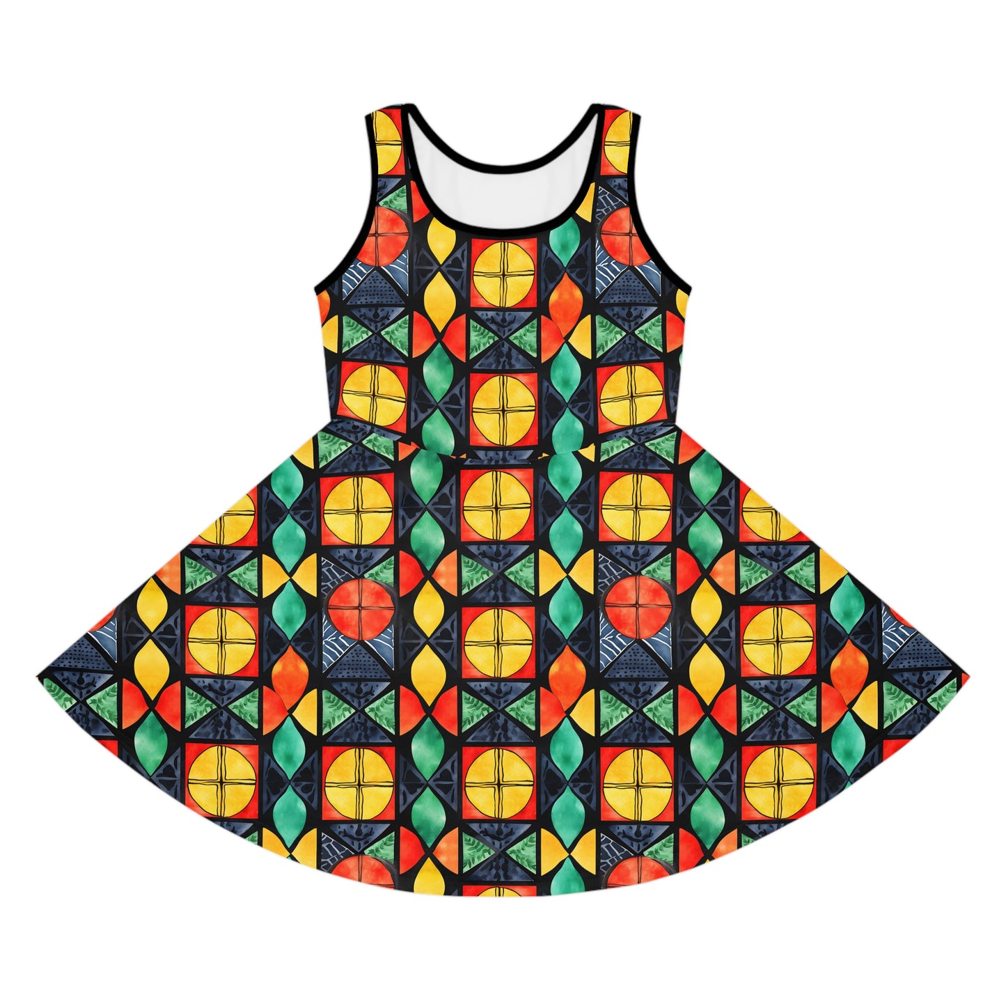 Candlelight Burst Girls' Sleeveless Sundress