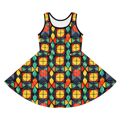 Candlelight Burst Girls' Sleeveless Sundress