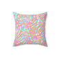 Tropical Sunset Palms Throw Pillow