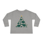 Dinosaur Christmas Tree Toddler Long Sleeve Tee