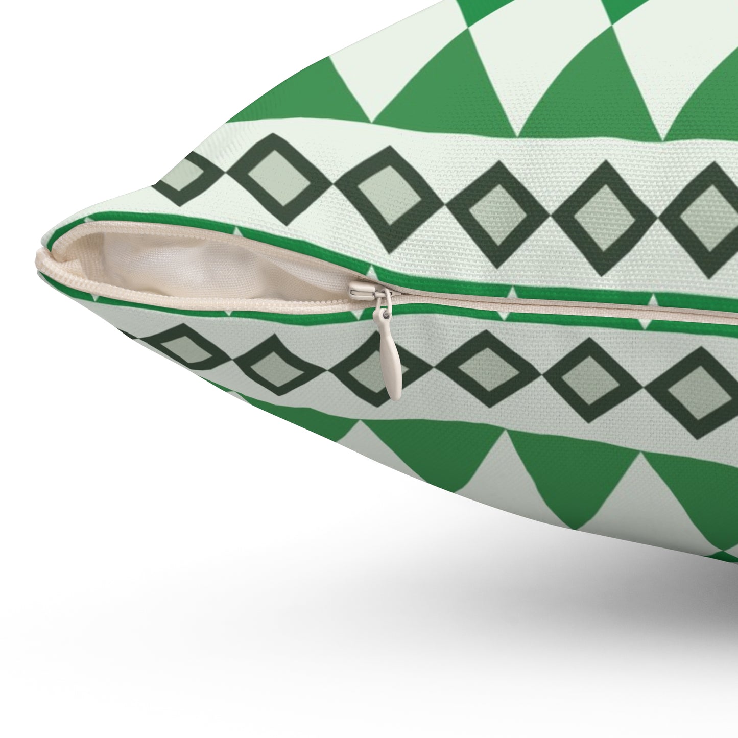 Moss Cairn Stripes Throw Pillow
